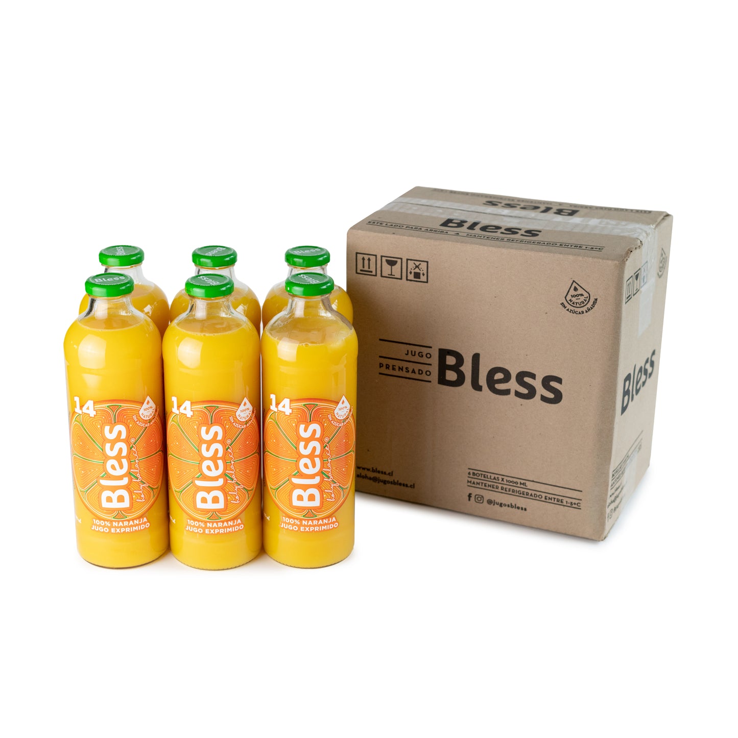 Suscripción Caja Jugo 14 Naranja 100% – Litro