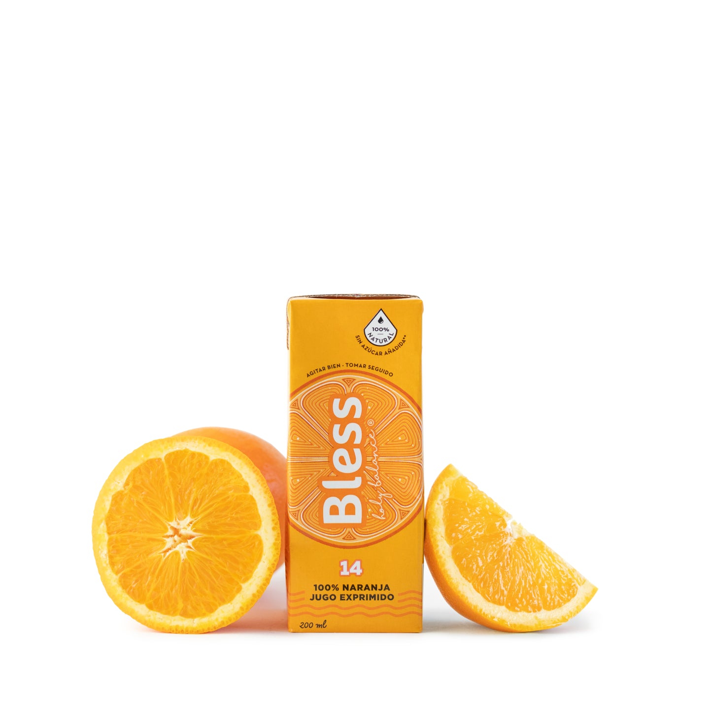 24 unidades x 200 ml - 14 - 100% Naranja Jugo Exprimido