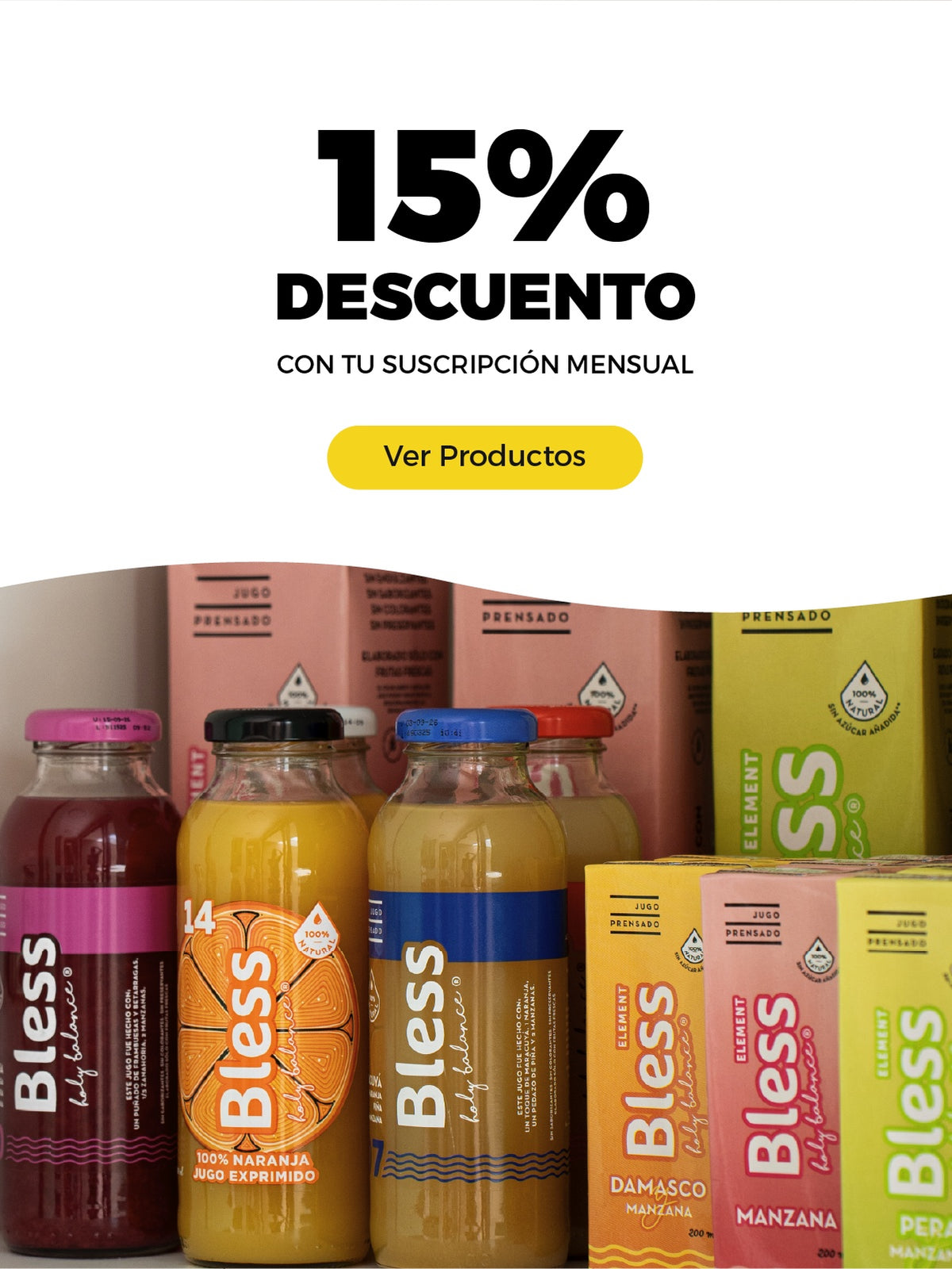 Suscripción Bless: 15% de descuento en cada entrega
