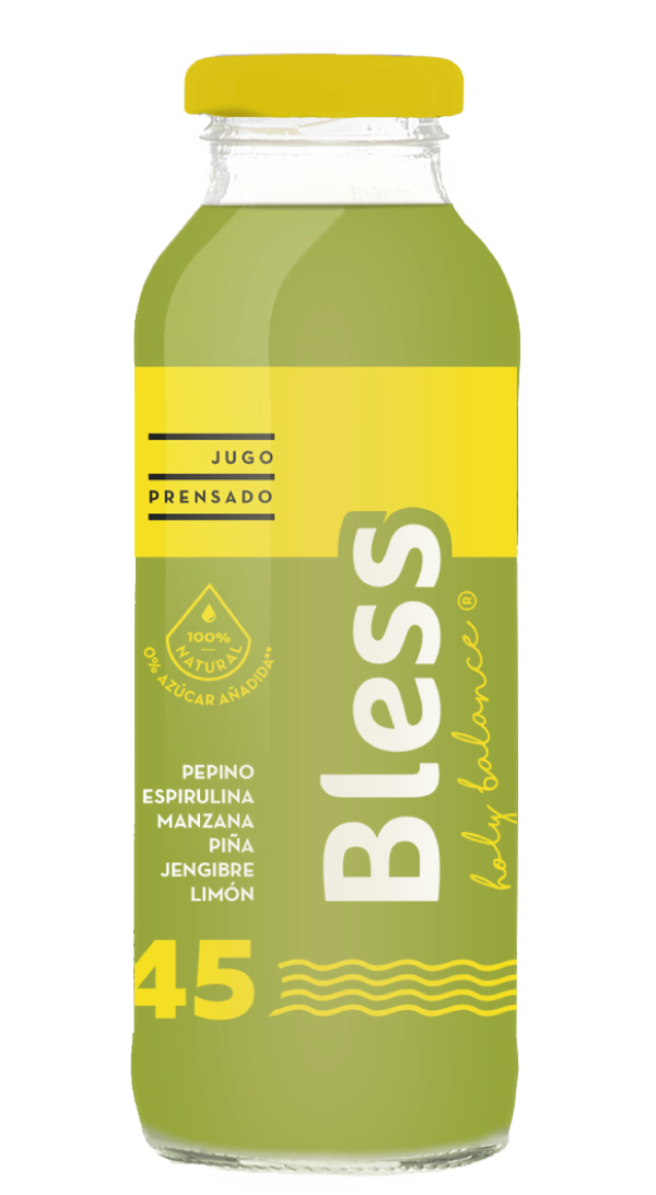 45 - Pepino, Espirulina, Manzana, Piña, Jengibre - 1000ml
