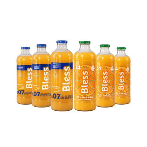 Caja Jugo 14 Naranja y Jugo 07 Maracuyá - Litro