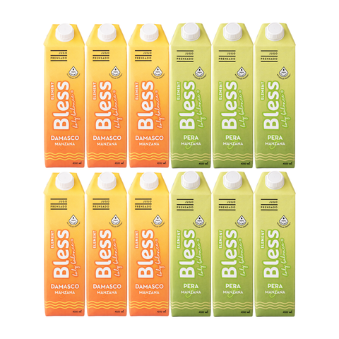 Caja Element mix 2 sabores Pera - Damasco - 12 x Litro