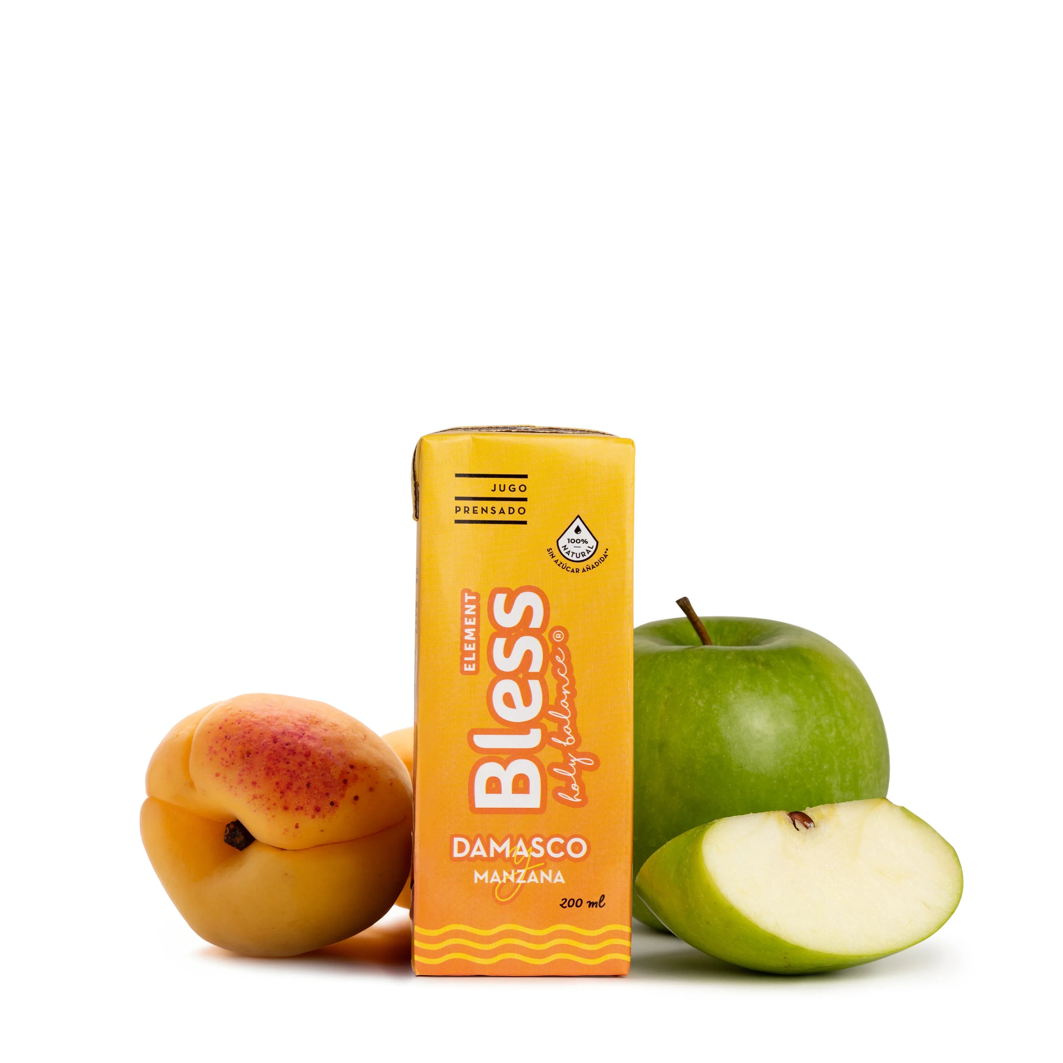 Damasco y manzana