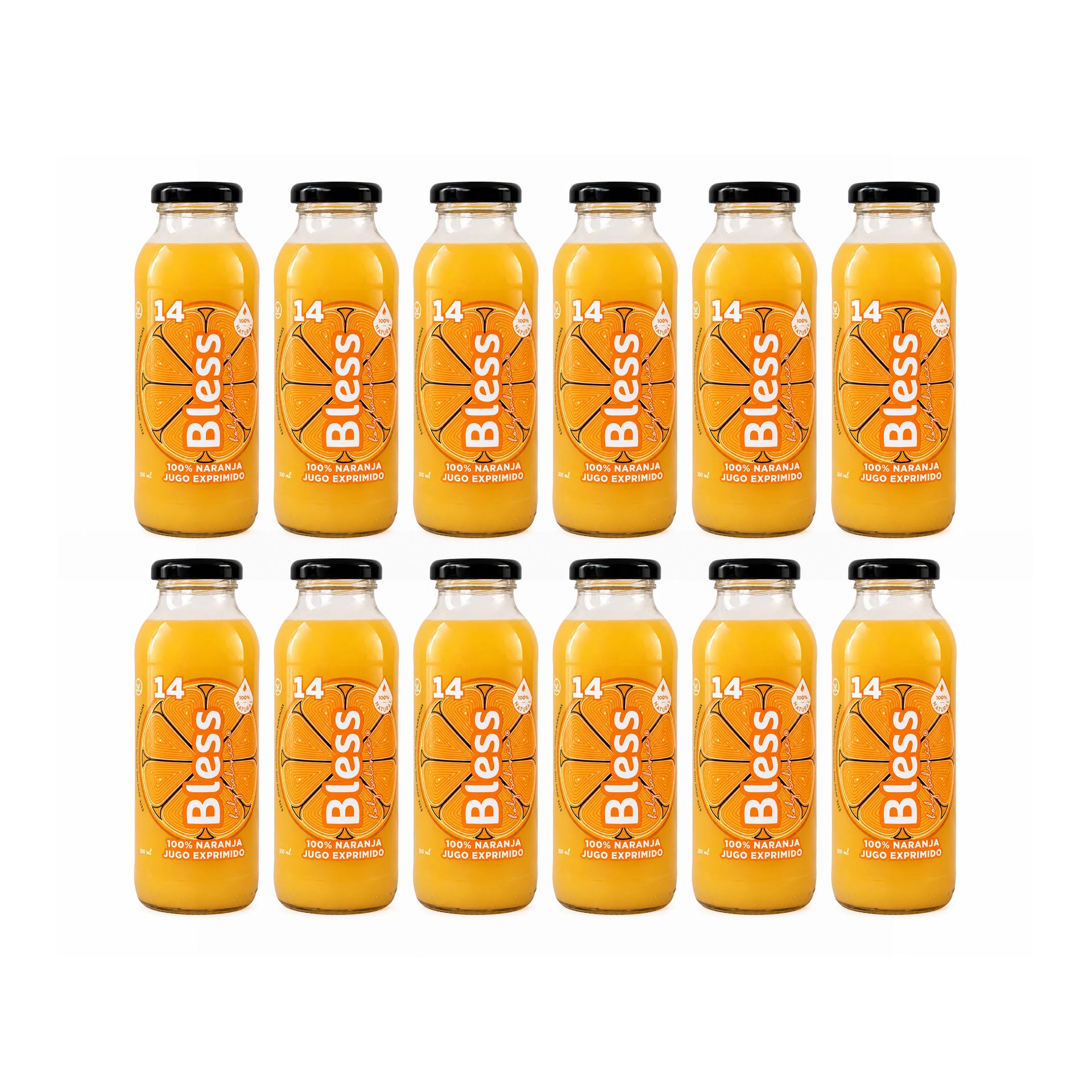 Maracuya, Naranja, Piña, Manzana, jugo prensado, sin azúcar