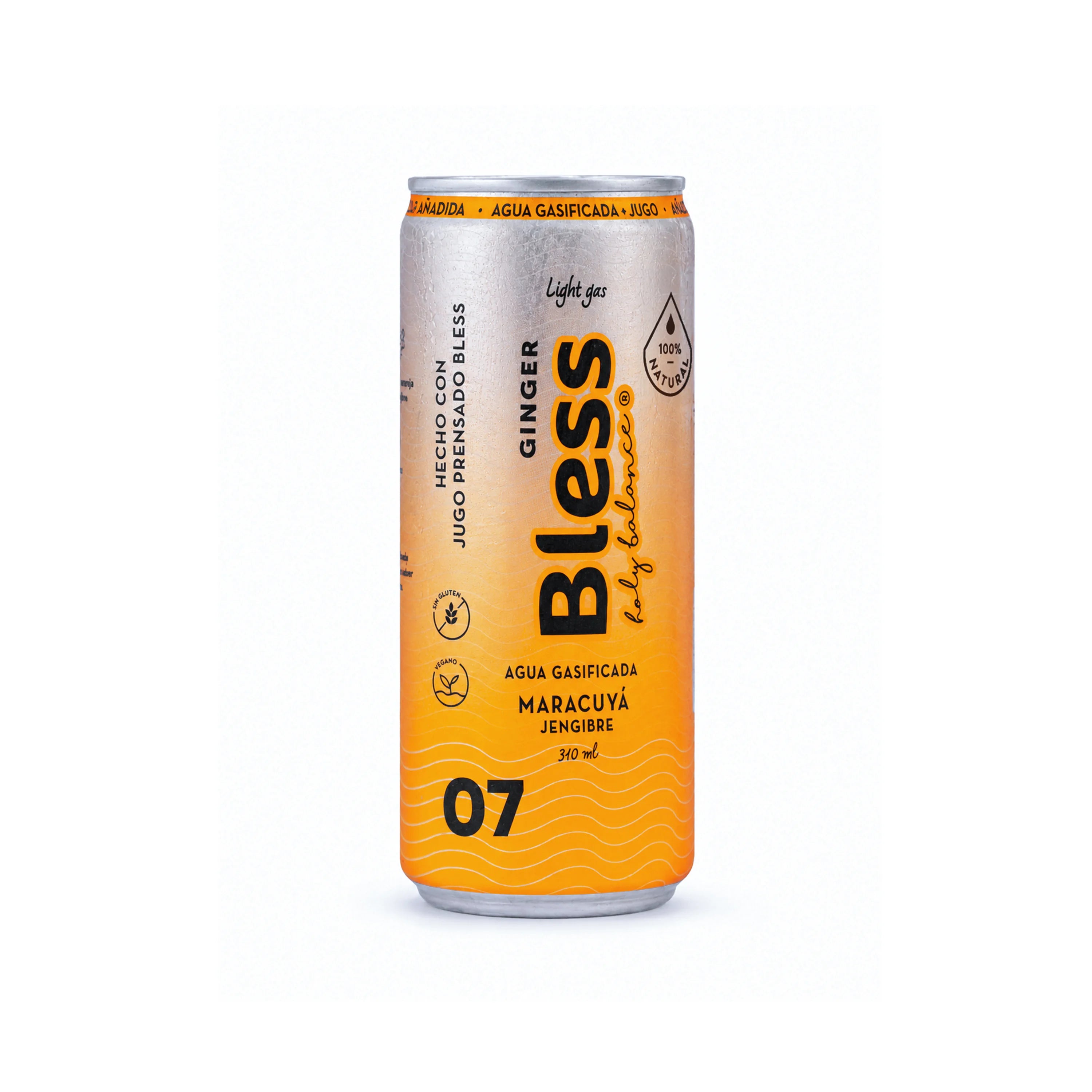 Suscripción Mensual Ginger 07: Maracuyá - Jengibre - Caja 12 x 310ml