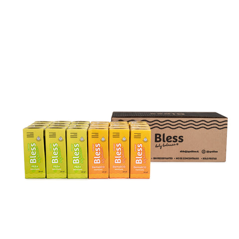 Caja Element mix 2 sabores Pera - Damasco - 24 x 200 ml