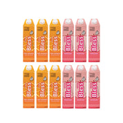 Caja de 12 Element Bless de 1 litro: 100% Naranja y Manzana